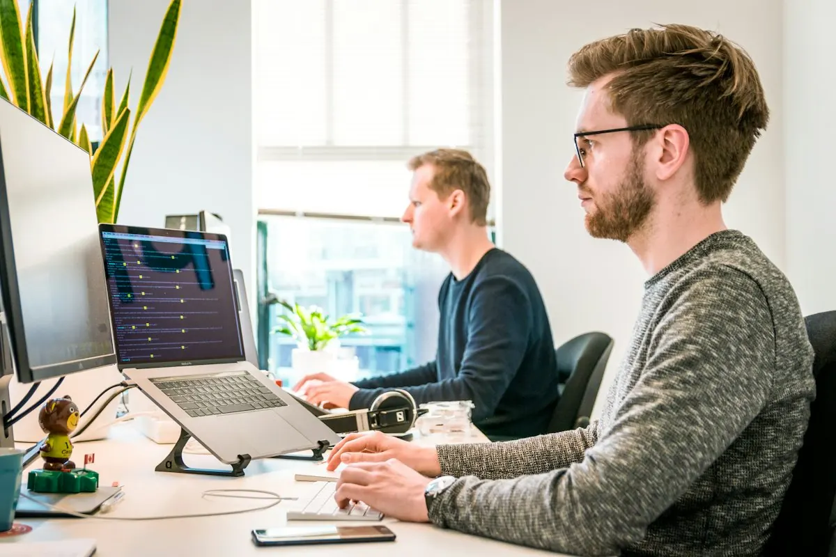 Designers and developers working side by side