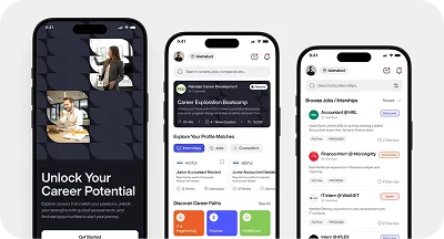 Native and cross-platform mobile app screens