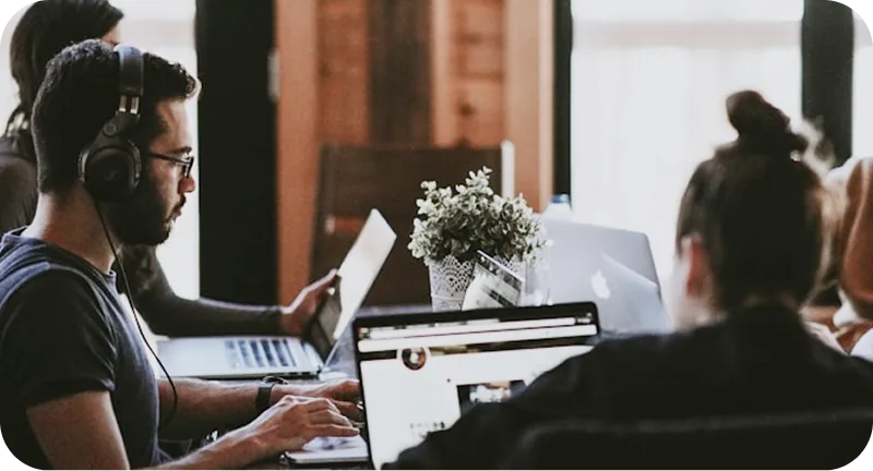 Developers and designers working together